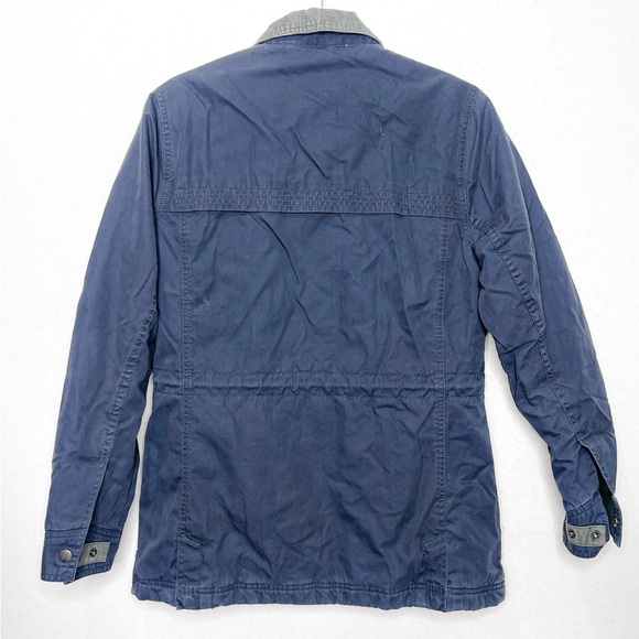 Toad & Co Corbett Canvas Jacket Size Small Chore Barn Jacket Blue Corduroy - Picture 3 of 12